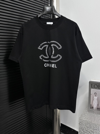 【シャネル】シャネル 2025 快適ロゴ カップル 半袖Tシャツ