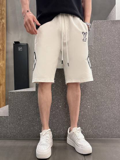 LV ルイ・ヴィトン 2025SS 新作 ショートパンツ クラシックな刺繍入り花びらショートパンツ