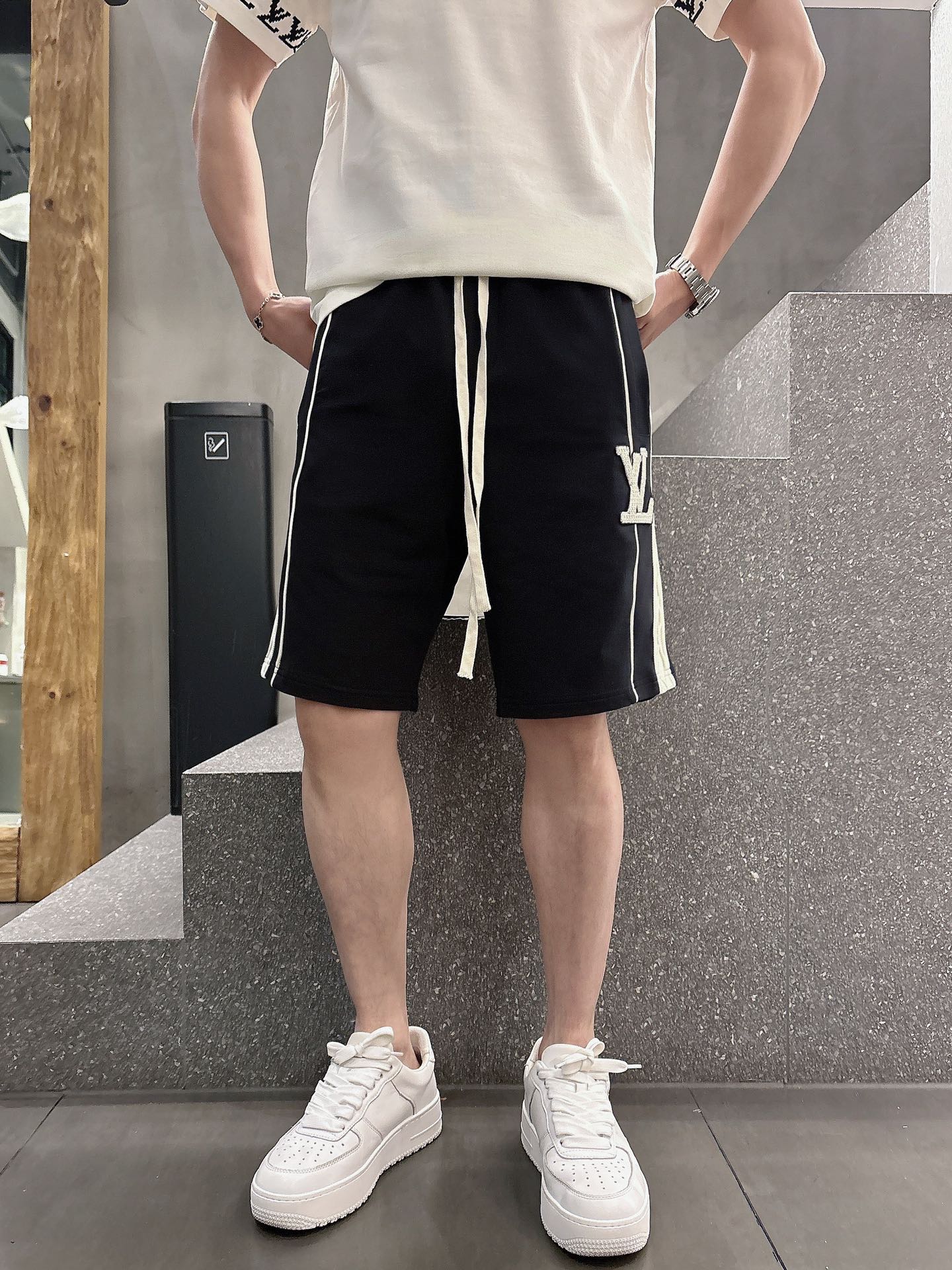 LV ルイ・ヴィトン 2025ss 新作 ショートパンツ リボンステッチ 刺繍 レタード ショートパンツ