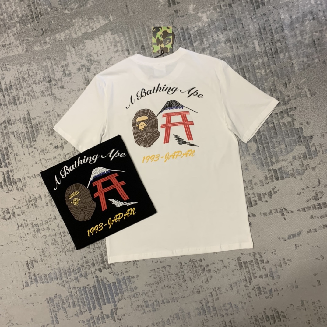 BAPE-2025 夏 トレンド感があり合わせやすい半袖