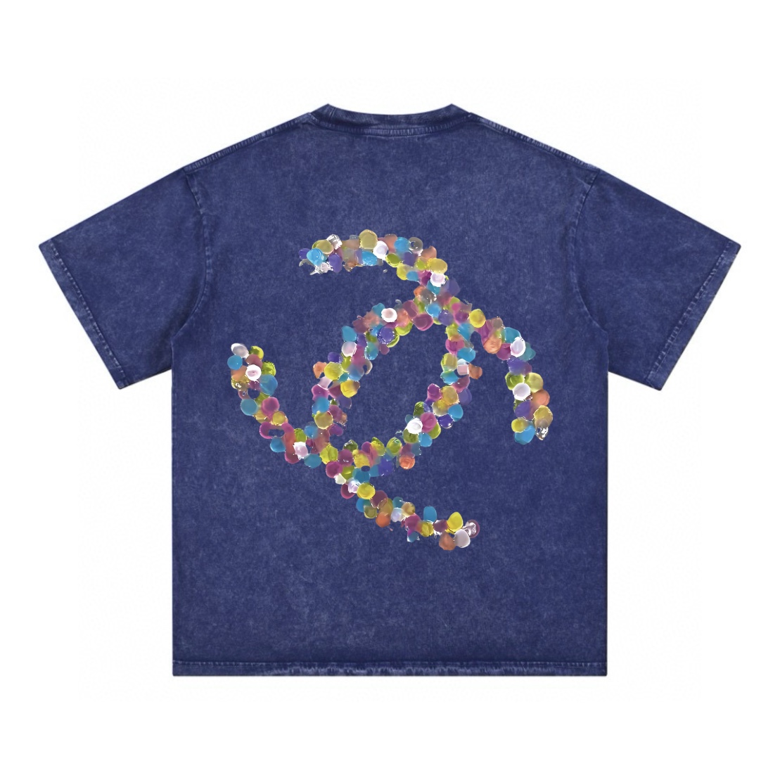 シャネル 2025年春夏コレクション グラフィックロゴ入り半袖Tシャツ。Kangliデジタルホワイトインクダイレクトプリント。