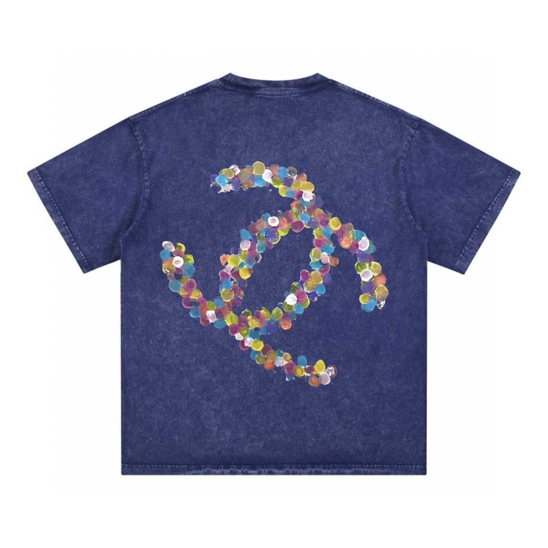 シャネル 2025年春夏コレクション グラフィックロゴ入り半袖Tシャツ。Kangliデジタルホワイトインクダイレクトプリント。