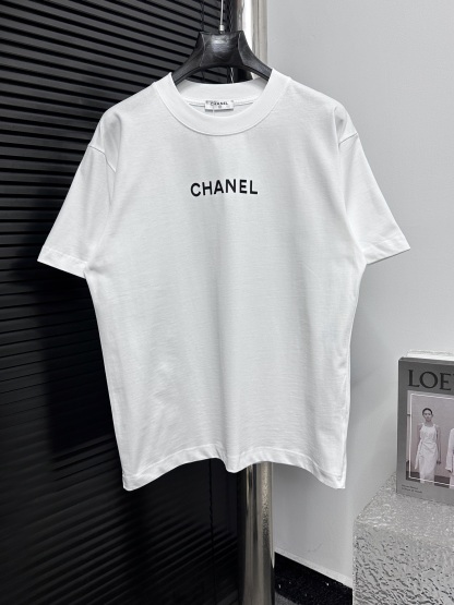 【シャネル】シャネル 2025 ロゴ カップル 半袖Tシャツ