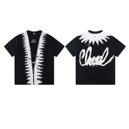 【シャネル】シャネル2024新作手描きグラフィティ半袖Tシャツ、高品質のオリジナル生地を採用、セレブと同じスタイル