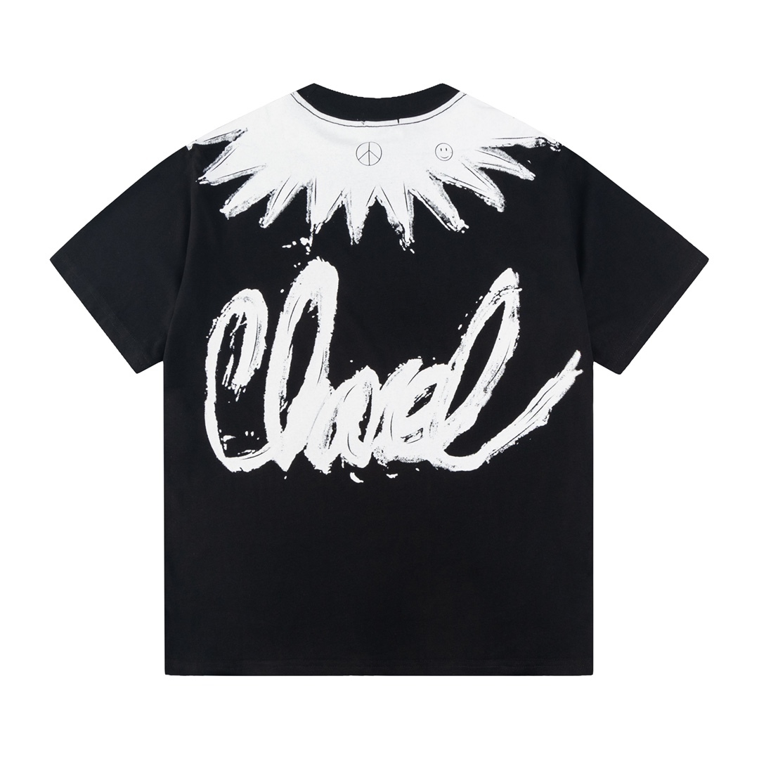 【シャネル】シャネル2024新作手描きグラフィティ半袖Tシャツ、高品質のオリジナル生地を採用、セレブと同じスタイル