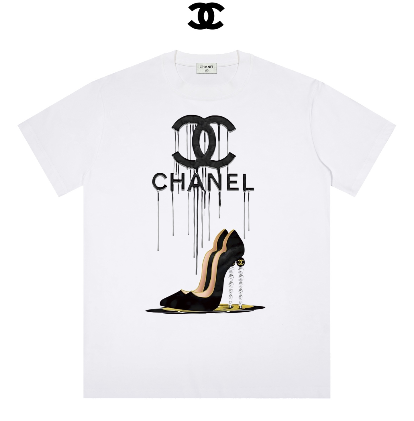シャネル [CHANEL] 2025 新作 プリント 半袖 Tシャツ