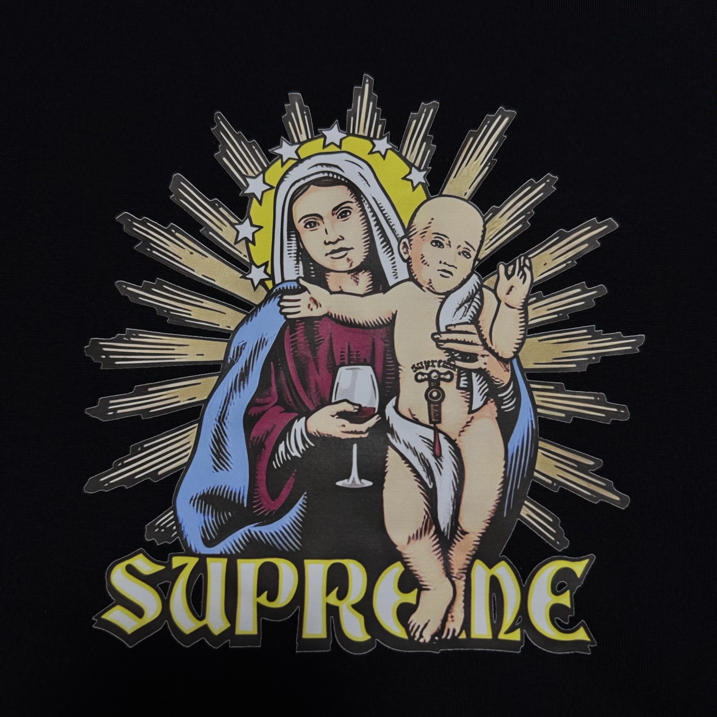 Supreme FW24 2024年秋Tシャツシリーズ WEEK8 Blood Tee 胸プリント柄 万能 快適 半袖Tシャツ ユニセックス