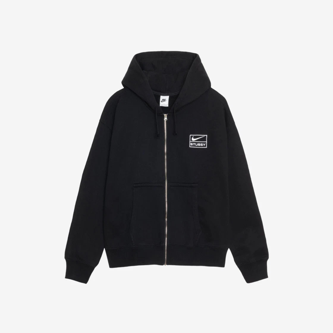 Stussy×Nike フルジップウォッシュドフリースフーディ