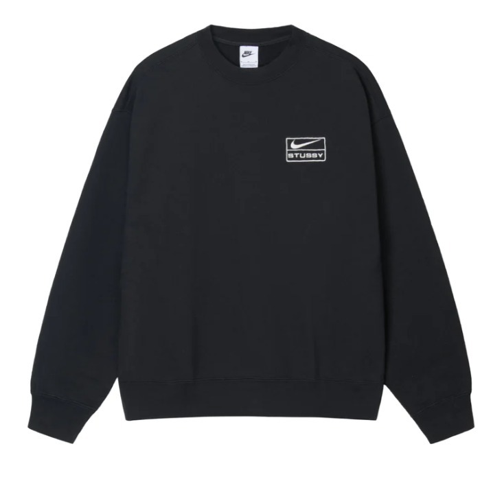 Stussy & Nike ストーンウォッシュフリースクルーネックセーター