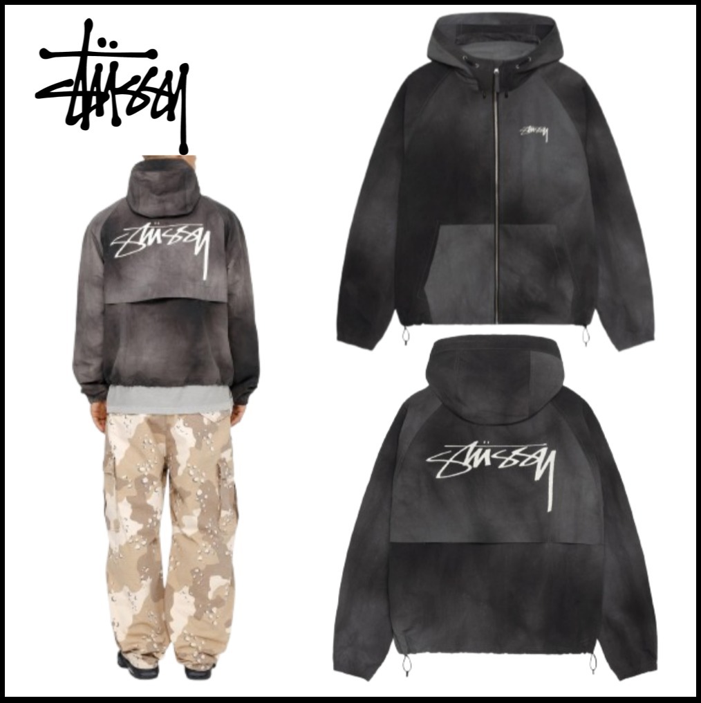 【Stussy】ビーチ シェル 波染め カモ ナイロン ジャケット（Shell Jacket）
