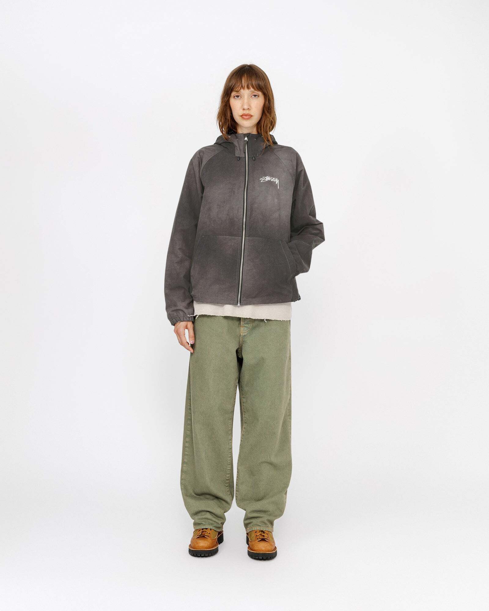 【Stussy】ビーチ シェル 波染め カモ ナイロン ジャケット（Shell Jacket）