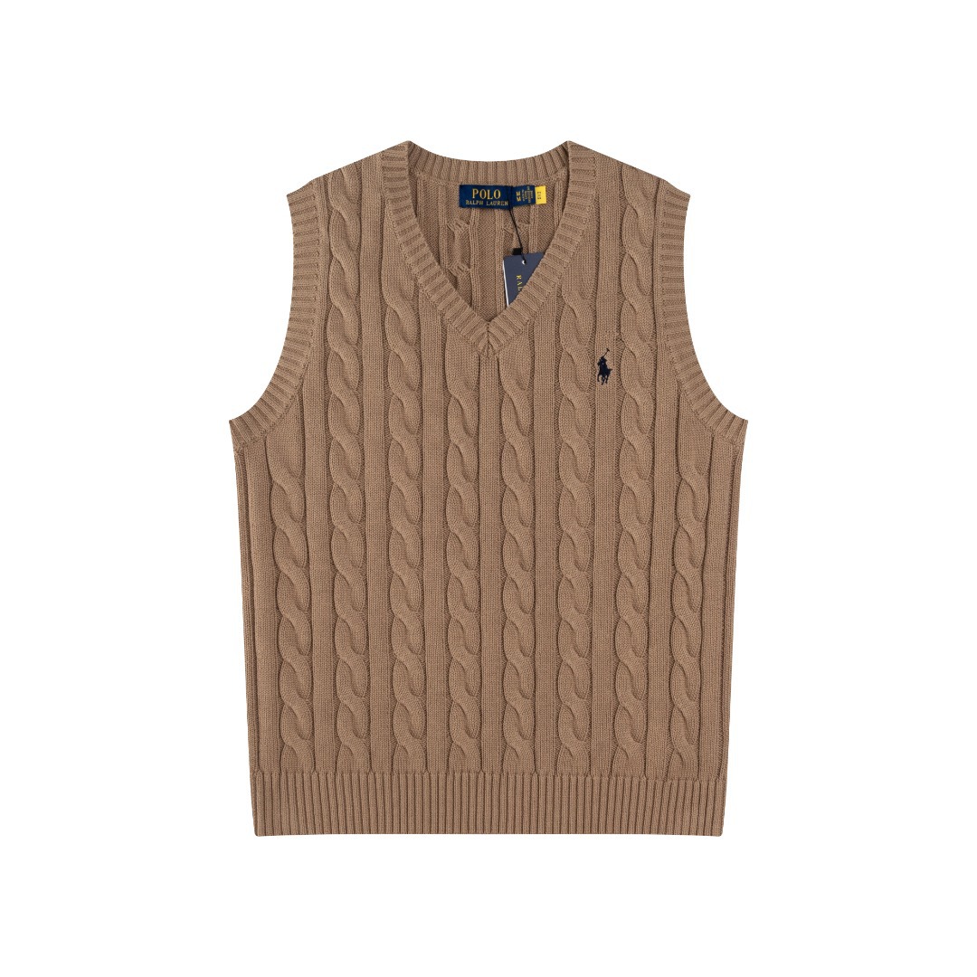 Ralph Laurenン ケーブルニットベスト（ユニセックス）