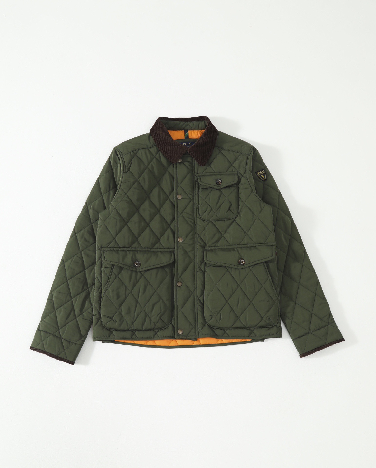 Ralph Lauren クラシック ヴィンテージスタイル ダイヤモンドキルティングジャケット、ユニセックス