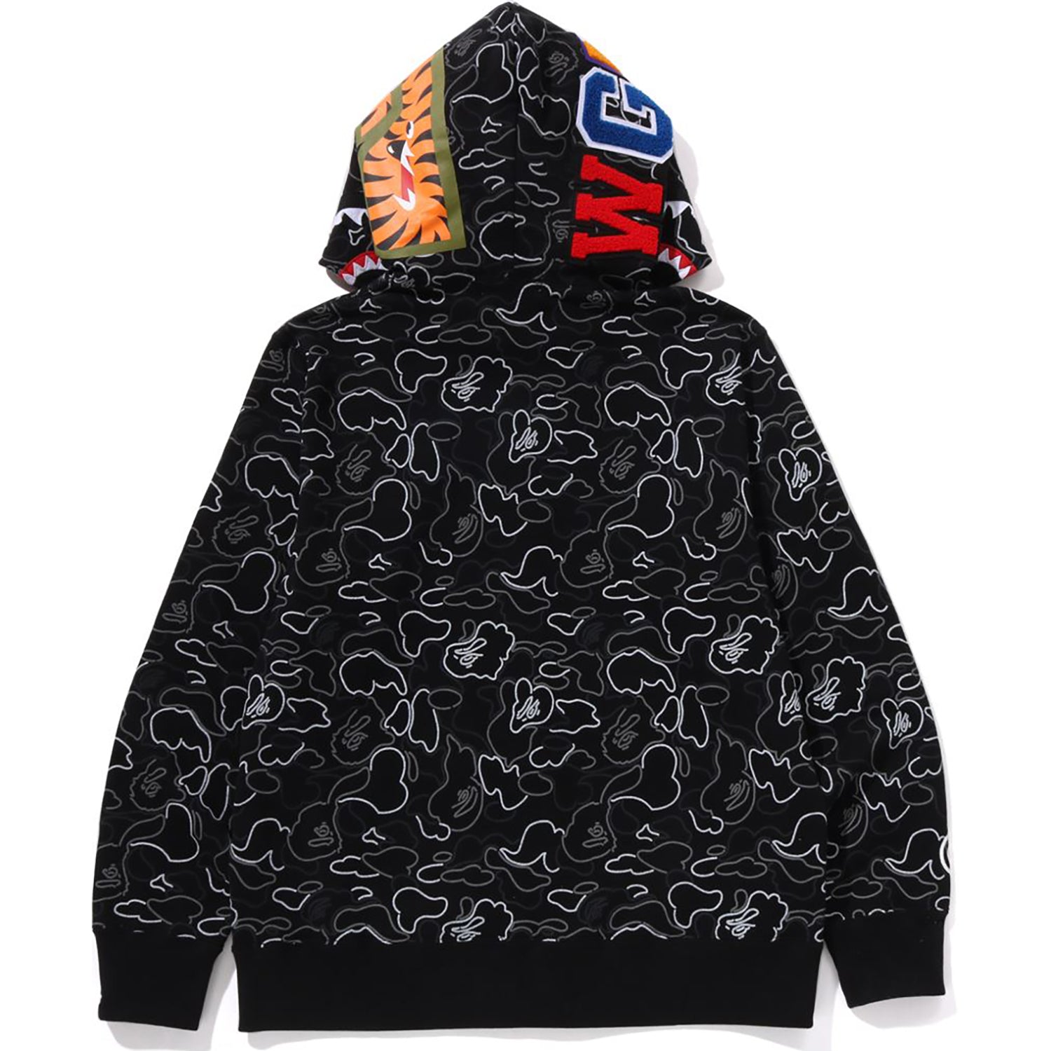 NEON カモ シャーク フルジップフーディー