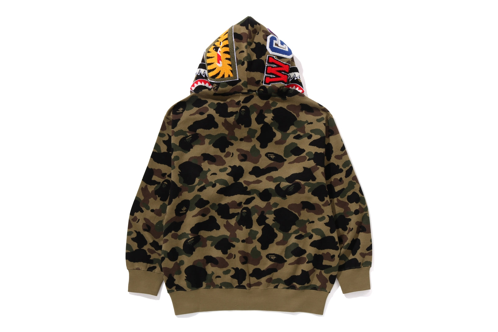 1ST CAMO ジャカード シャーク リラックスフィット フルジップフーディー