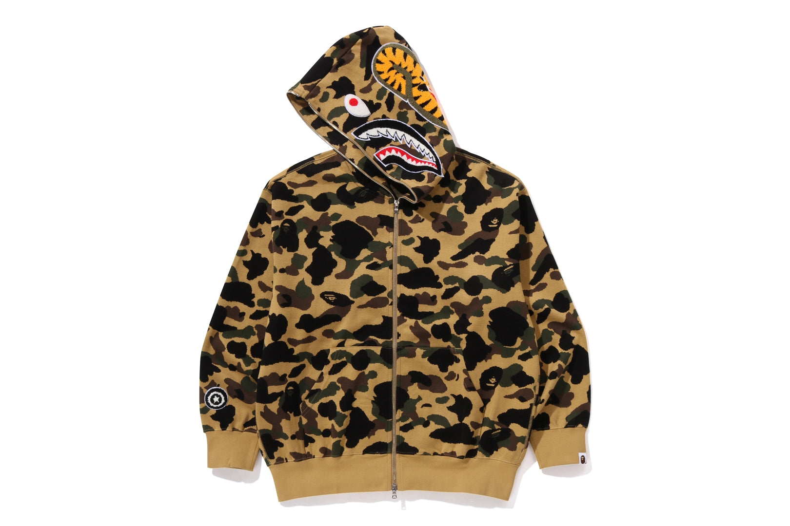 1ST CAMO ジャカード シャーク リラックスフィット フルジップフーディー
