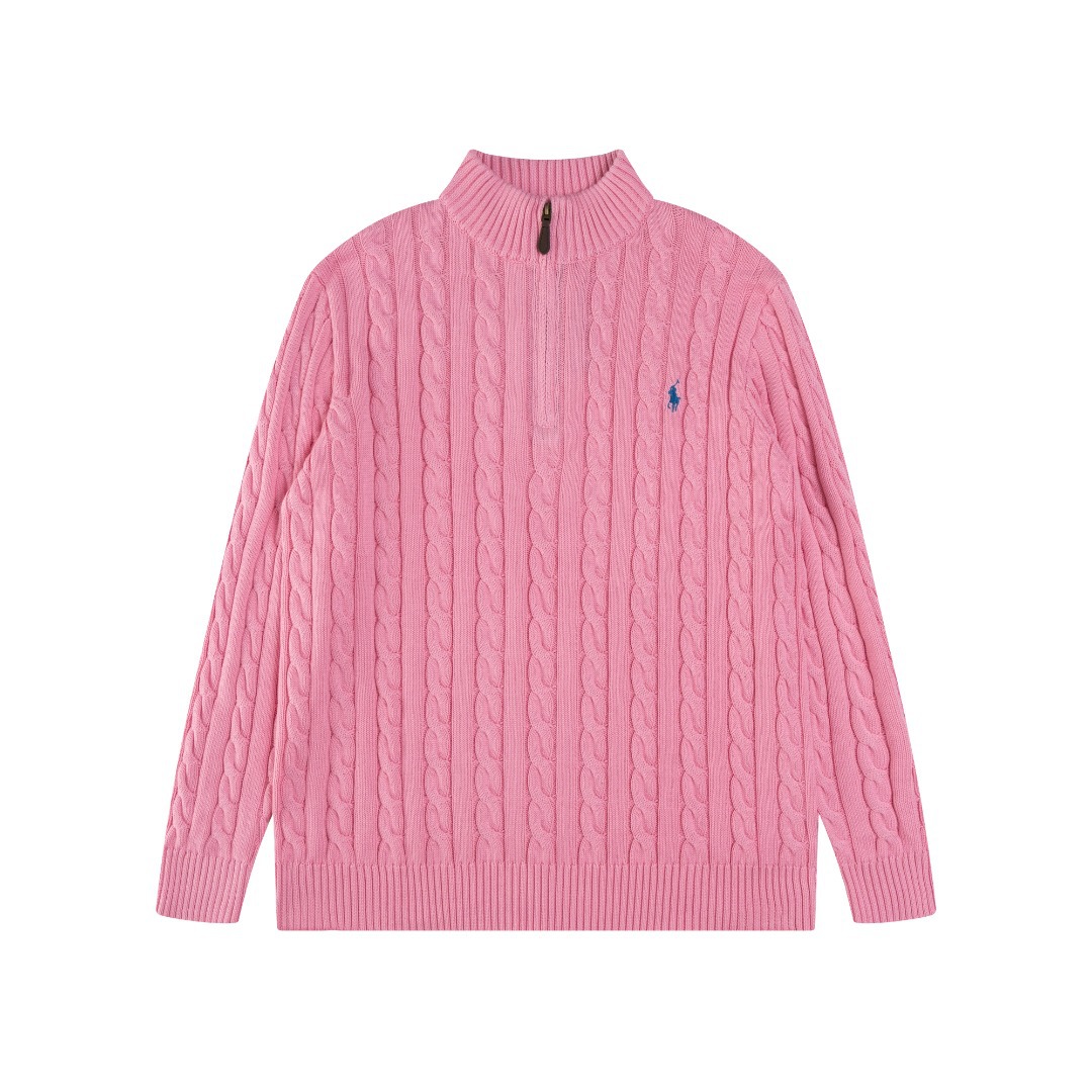Ralph Lauren 公式フラッグシップストア FW25 ニット ハーフジップセーター、ユニセックス