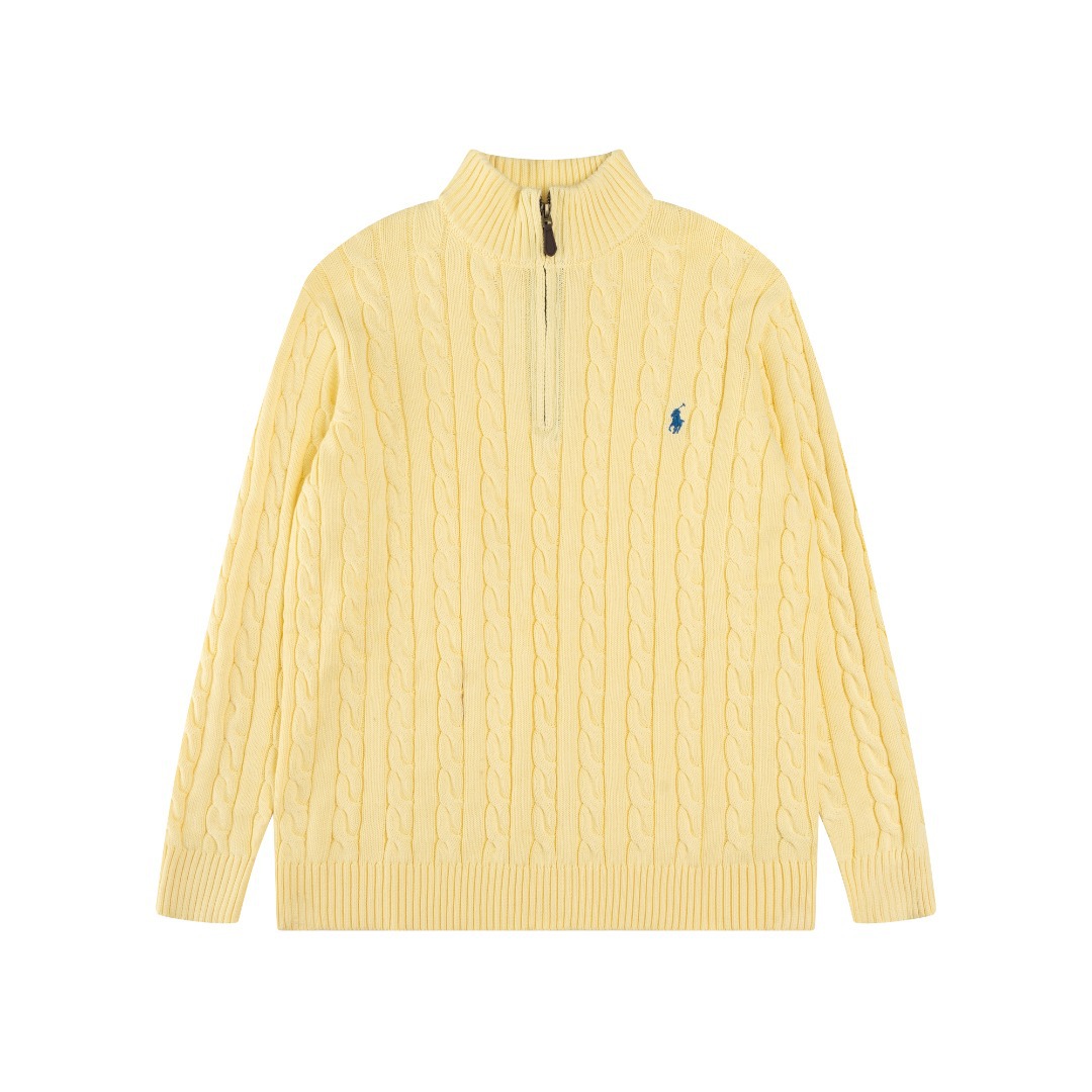 Ralph Lauren 公式フラッグシップストア FW25 ニット ハーフジップセーター、ユニセックス