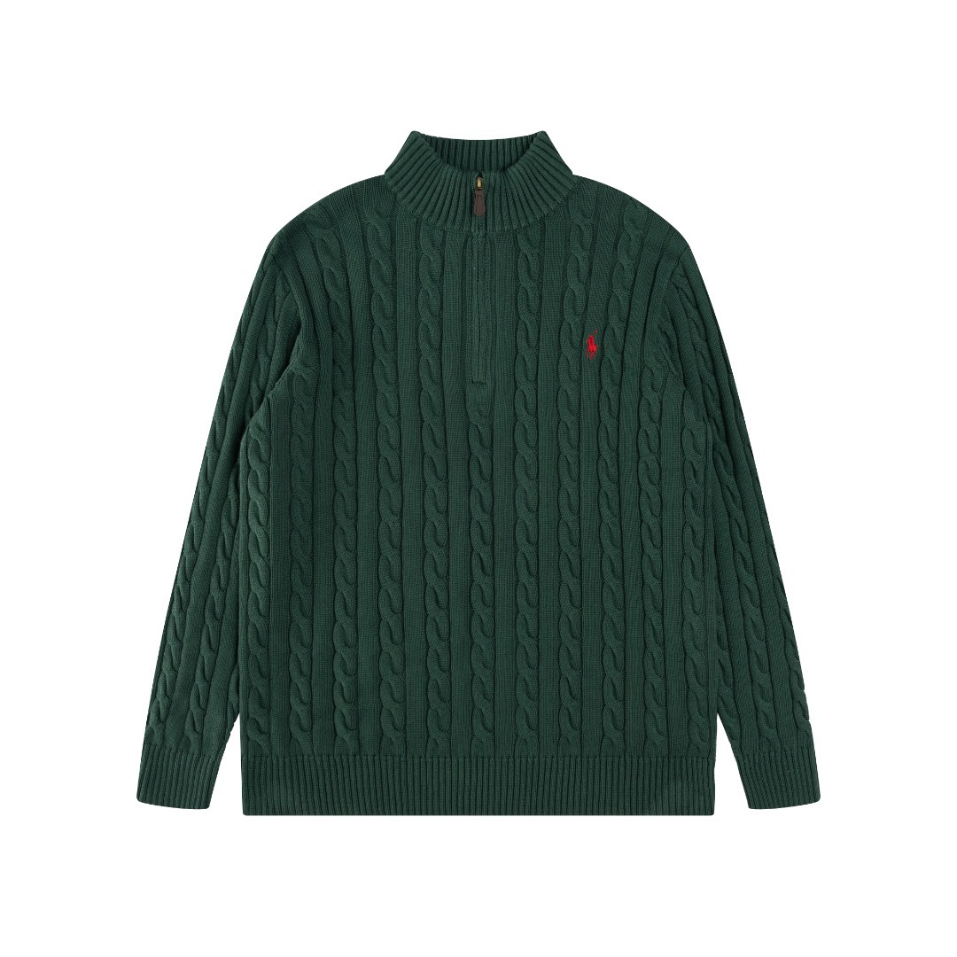 Ralph Lauren 公式フラッグシップストア FW25 ニット ハーフジップセーター、ユニセックス