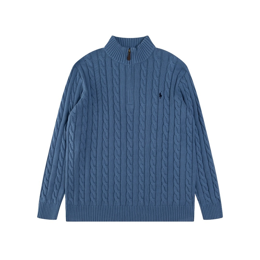 Ralph Lauren 公式フラッグシップストア FW25 ニット ハーフジップセーター、ユニセックス