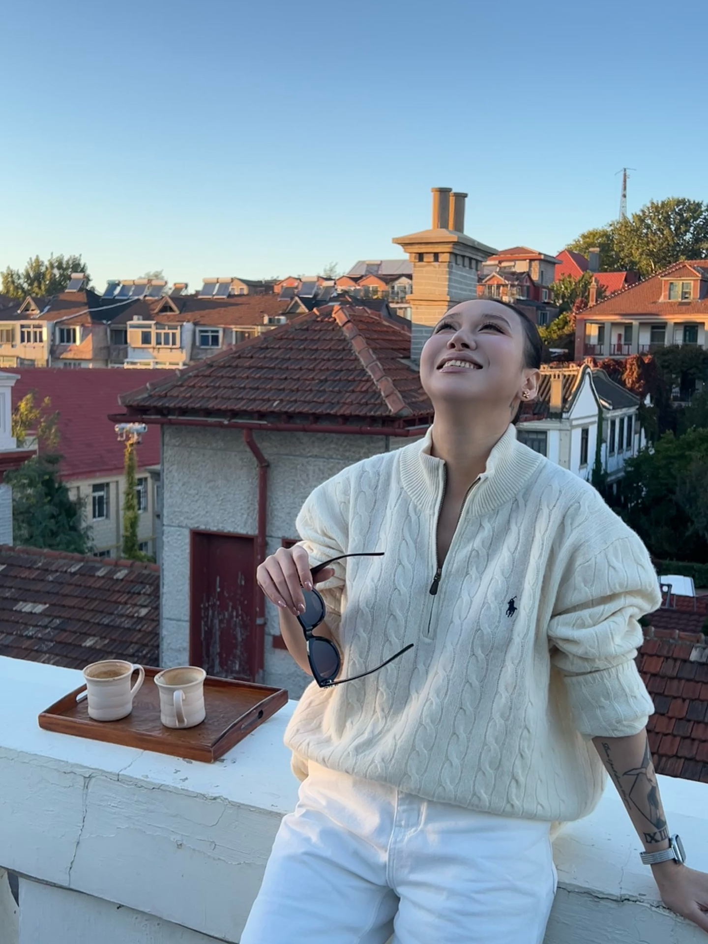 Ralph Lauren 公式フラッグシップストア FW25 ニット ハーフジップセーター、ユニセックス