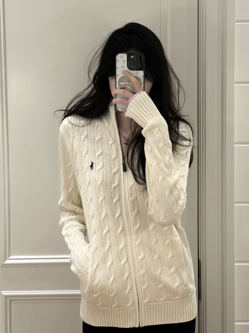 Ralph Lauren 公式フラッグシップストア FW25 ニット ハーフジップセーター、ユニセックス