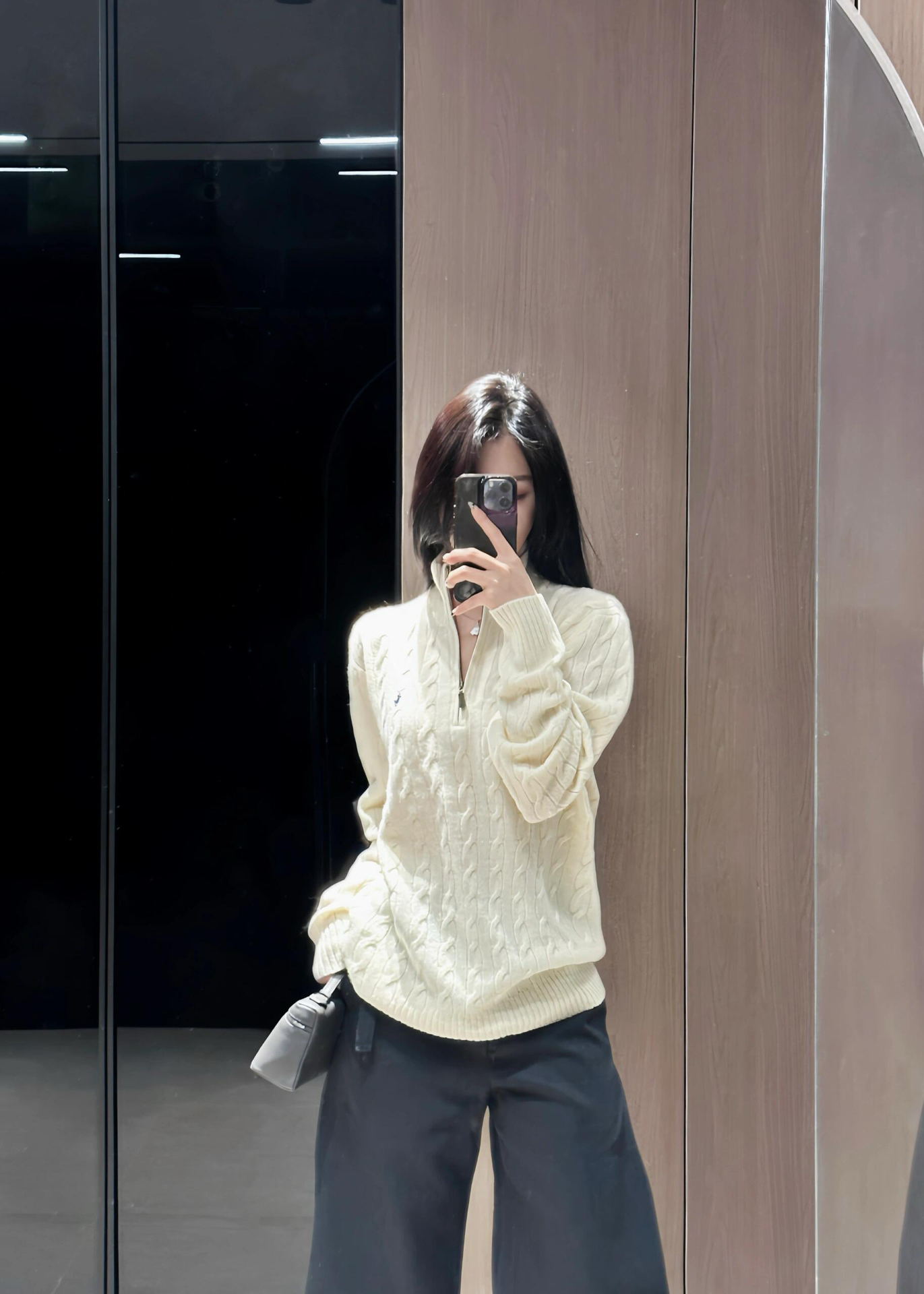 Ralph Lauren 公式フラッグシップストア FW25 ニット ハーフジップセーター、ユニセックス