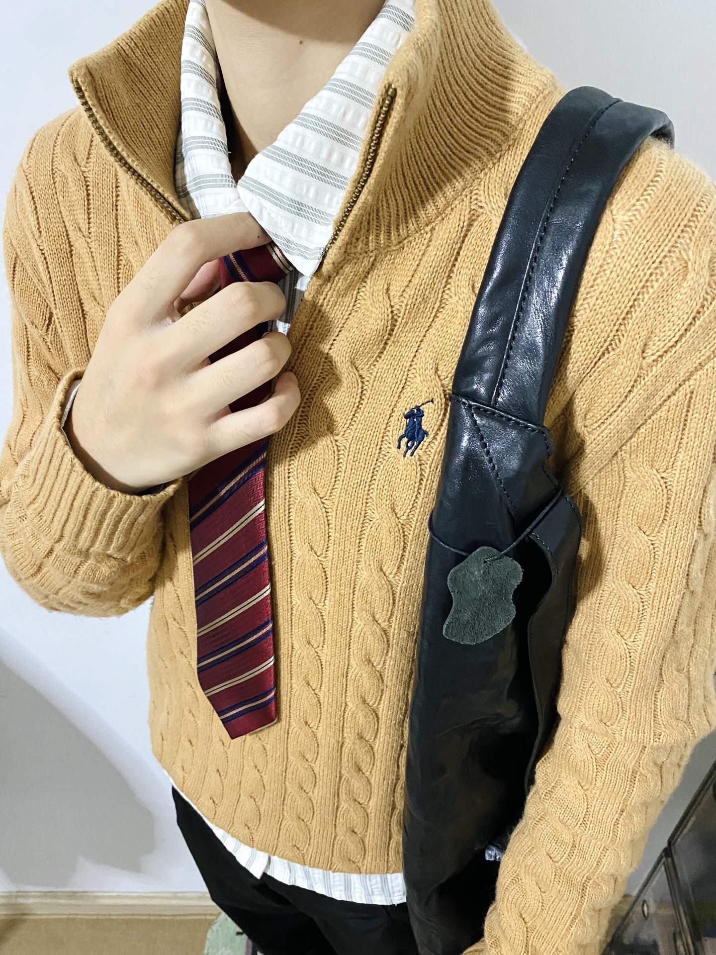 Ralph Lauren 公式フラッグシップストア FW25 ニット ハーフジップセーター、ユニセックス