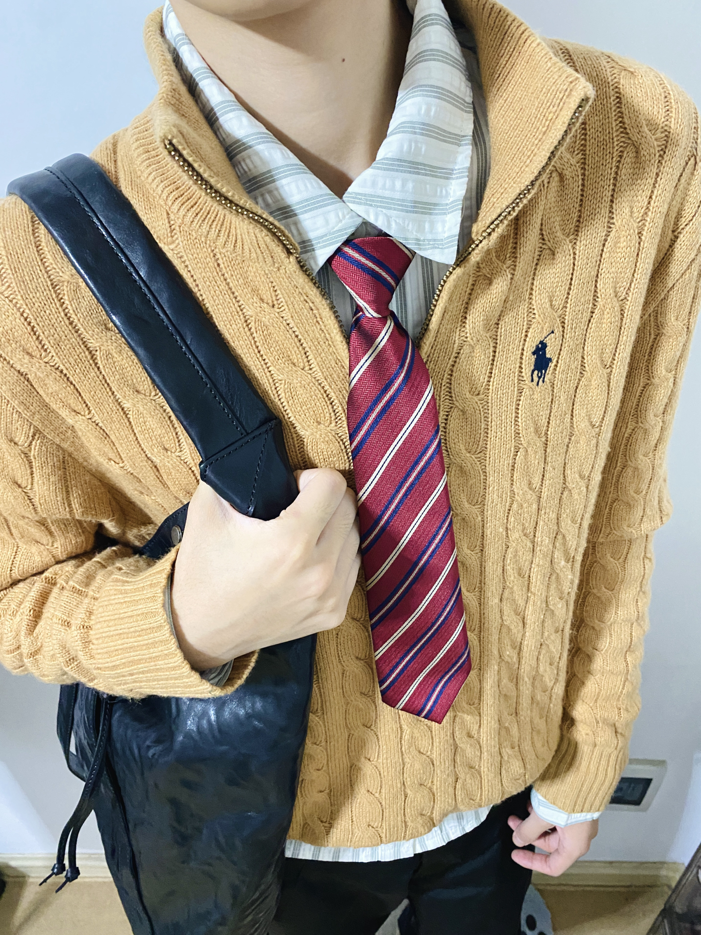 Ralph Lauren 公式フラッグシップストア FW25 ニット ハーフジップセーター、ユニセックス