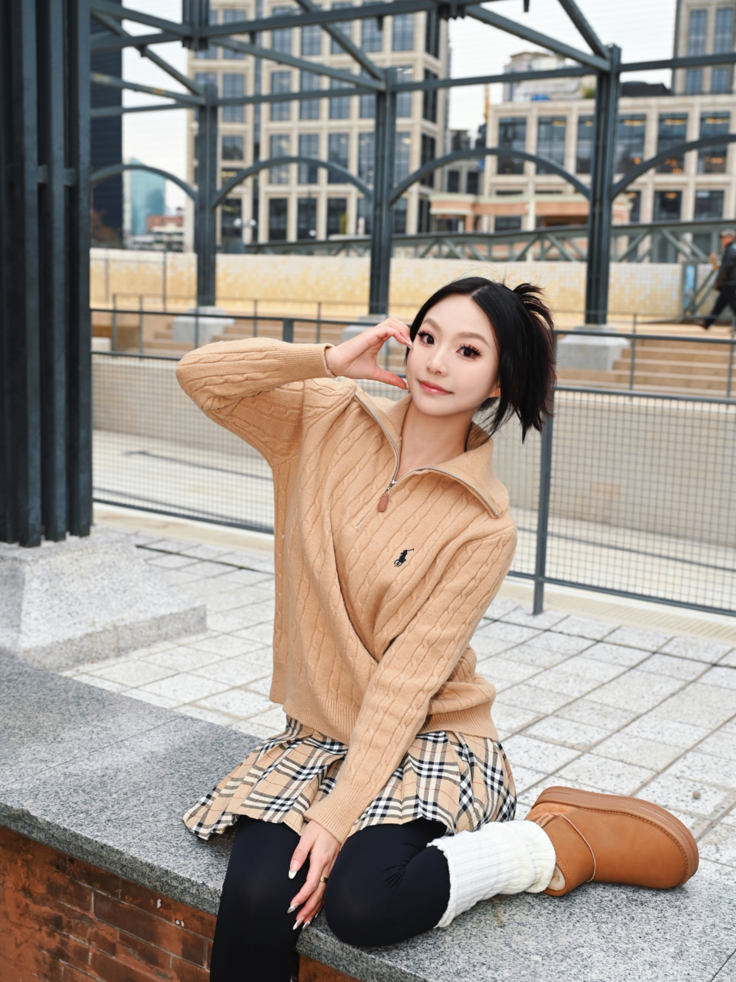 Ralph Lauren 公式フラッグシップストア FW25 ニット ハーフジップセーター、ユニセックス