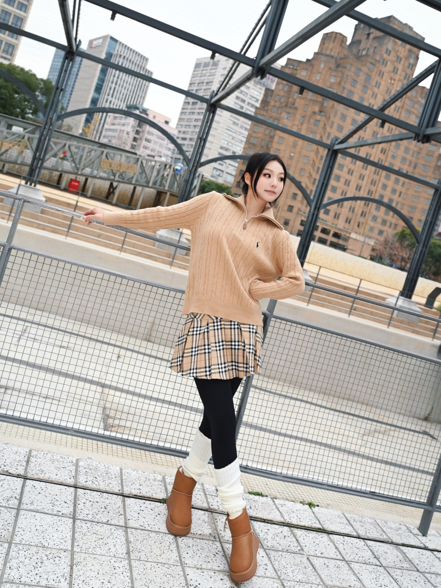 Ralph Lauren 公式フラッグシップストア FW25 ニット ハーフジップセーター、ユニセックス