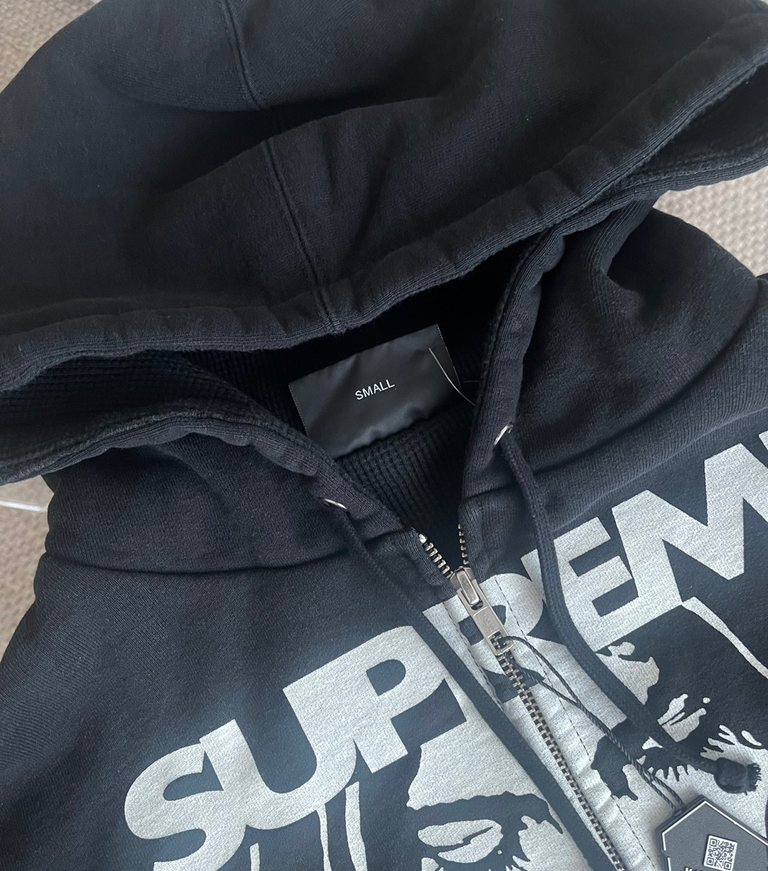 Supreme®/HYSTERIC GLAMOUR Thermal Lined Zip Up Hooded Sweatshirt