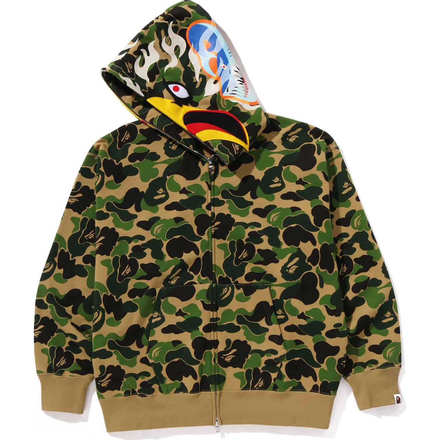 BAPE × READYMADE ABC CAMO イーグル リラックスフィット フルジップフーディー メンズ