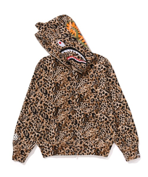 BAPE Milo Shark Full Zip Hoodie - Wild Leopard Edition