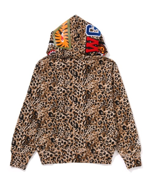 BAPE Milo Shark Full Zip Hoodie - Wild Leopard Edition