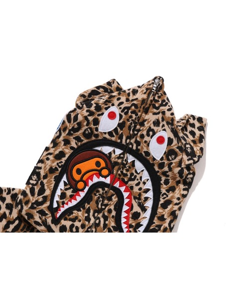 BAPE Milo Shark Full Zip Hoodie - Wild Leopard Edition