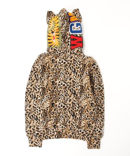 BAPE Milo Shark Full Zip Hoodie - Wild Leopard Edition