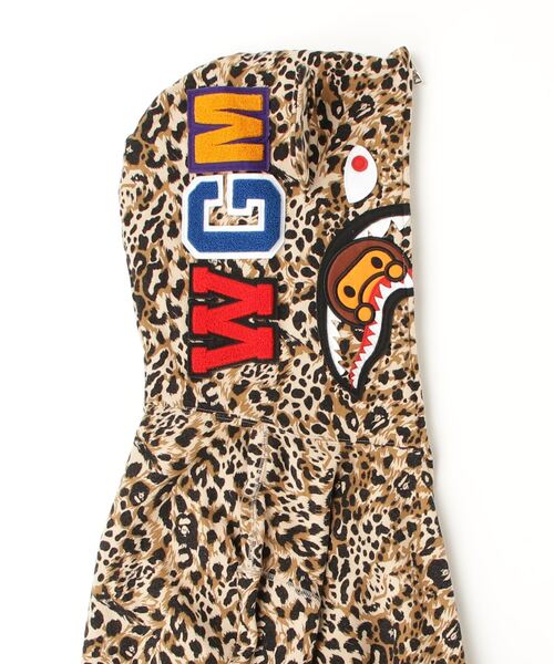 BAPE Milo Shark Full Zip Hoodie - Wild Leopard Edition