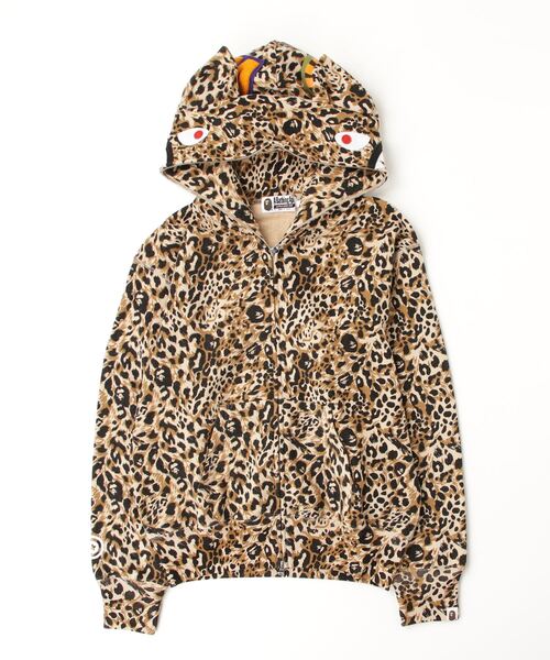 BAPE Milo Shark Full Zip Hoodie - Wild Leopard Edition