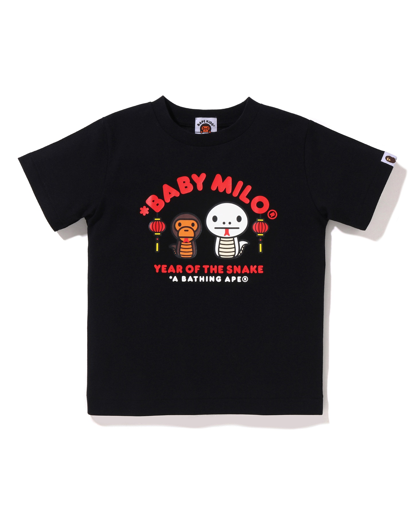 BAPE 蛇年 コットン ラウンドネック 半袖 Tシャツ