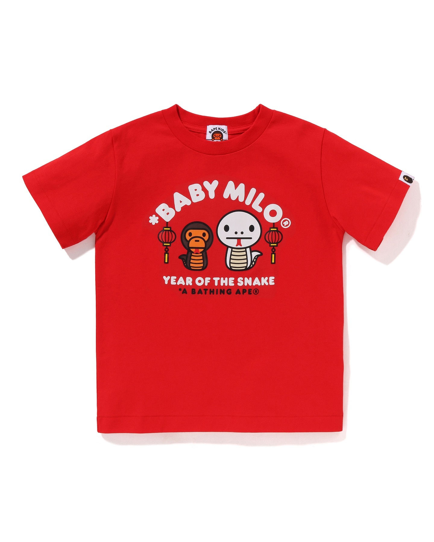 BAPE 蛇年 コットン ラウンドネック 半袖 Tシャツ