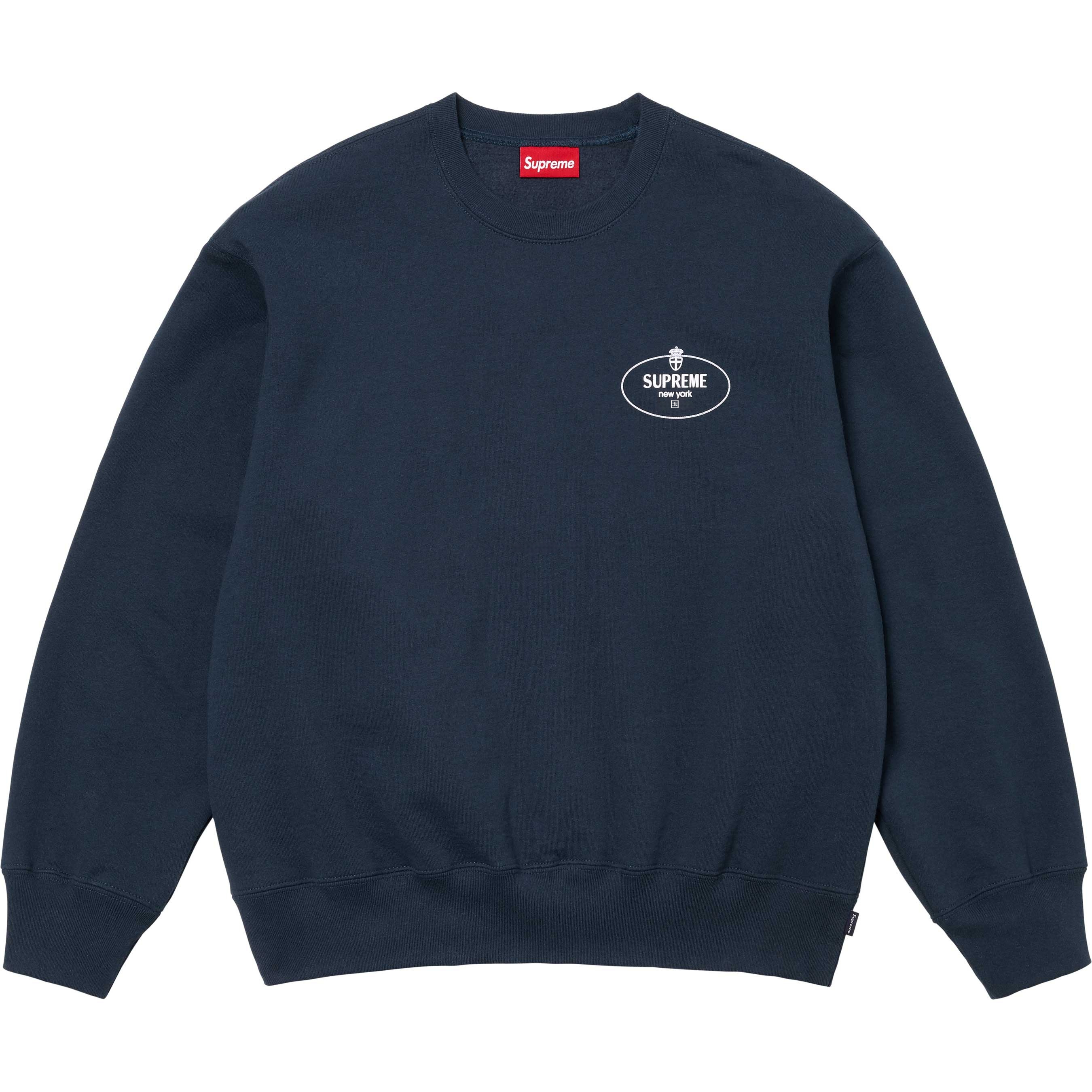 Supreme CREST CREWNECK ロゴ クルーネック プルオーバー 長袖 スウェットシャツ マルチカラー