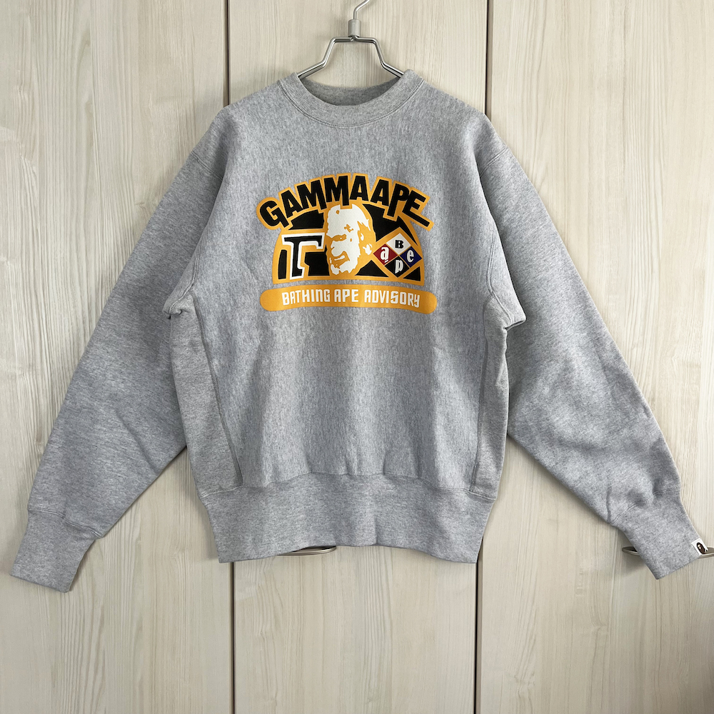 BAPE スウェットシャツ プルオーバー メンズ プラス ベルベット 厚手 純綿 クラシック ストリート アメリカン ストリート スタイル トレンド