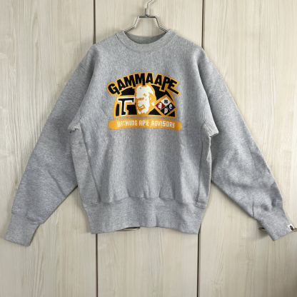 BAPE スウェットシャツ プルオーバー メンズ プラス ベルベット 厚手 純綿 クラシック ストリート アメリカン ストリート スタイル トレンド