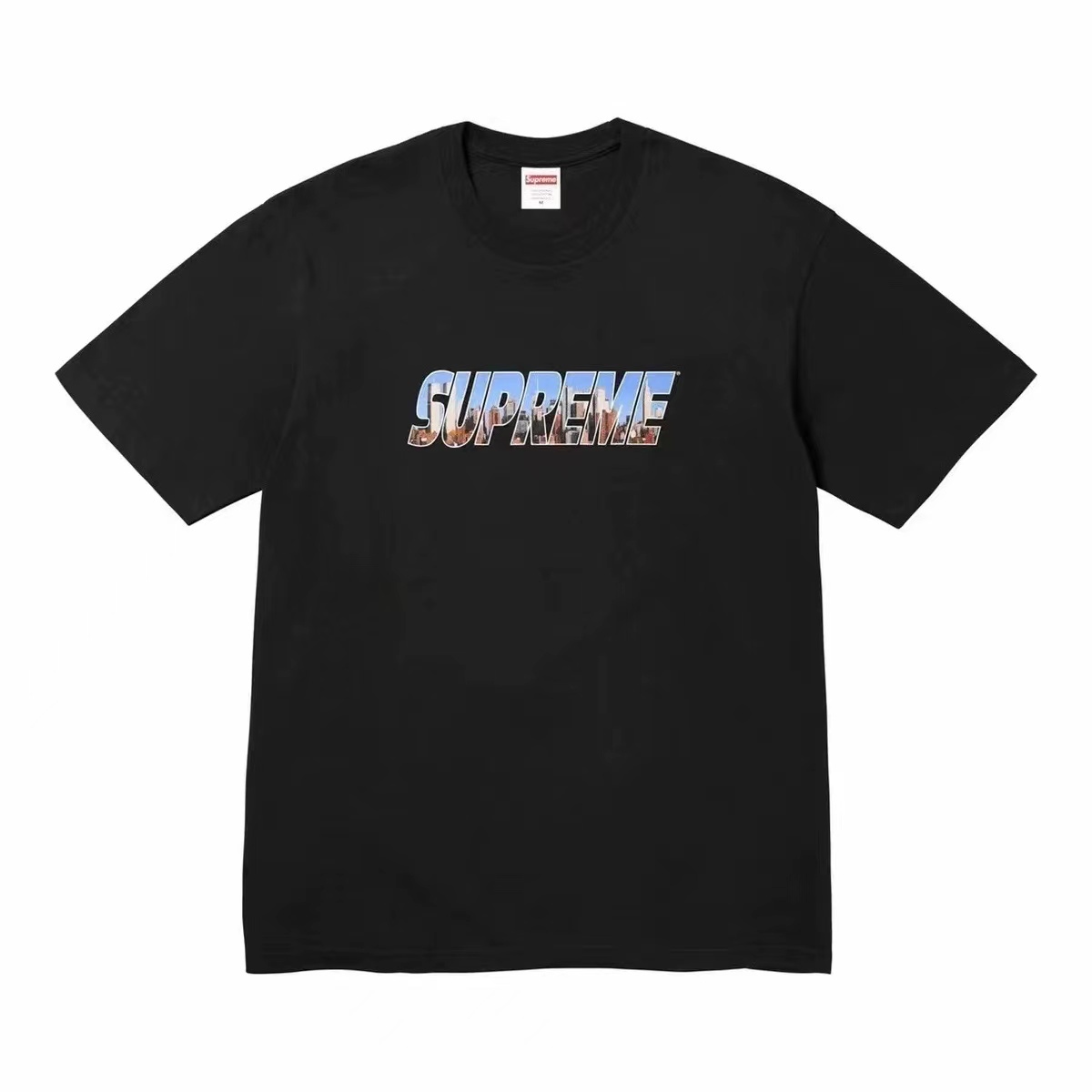 Supreme Week1 GOTHAM Tee ゴッサムシティ レターロゴ 半袖Tシャツ カップル 男女