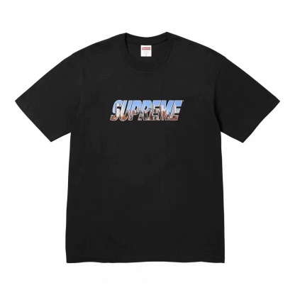 Supreme Week1 GOTHAM Tee ゴッサムシティ レターロゴ 半袖Tシャツ カップル 男女