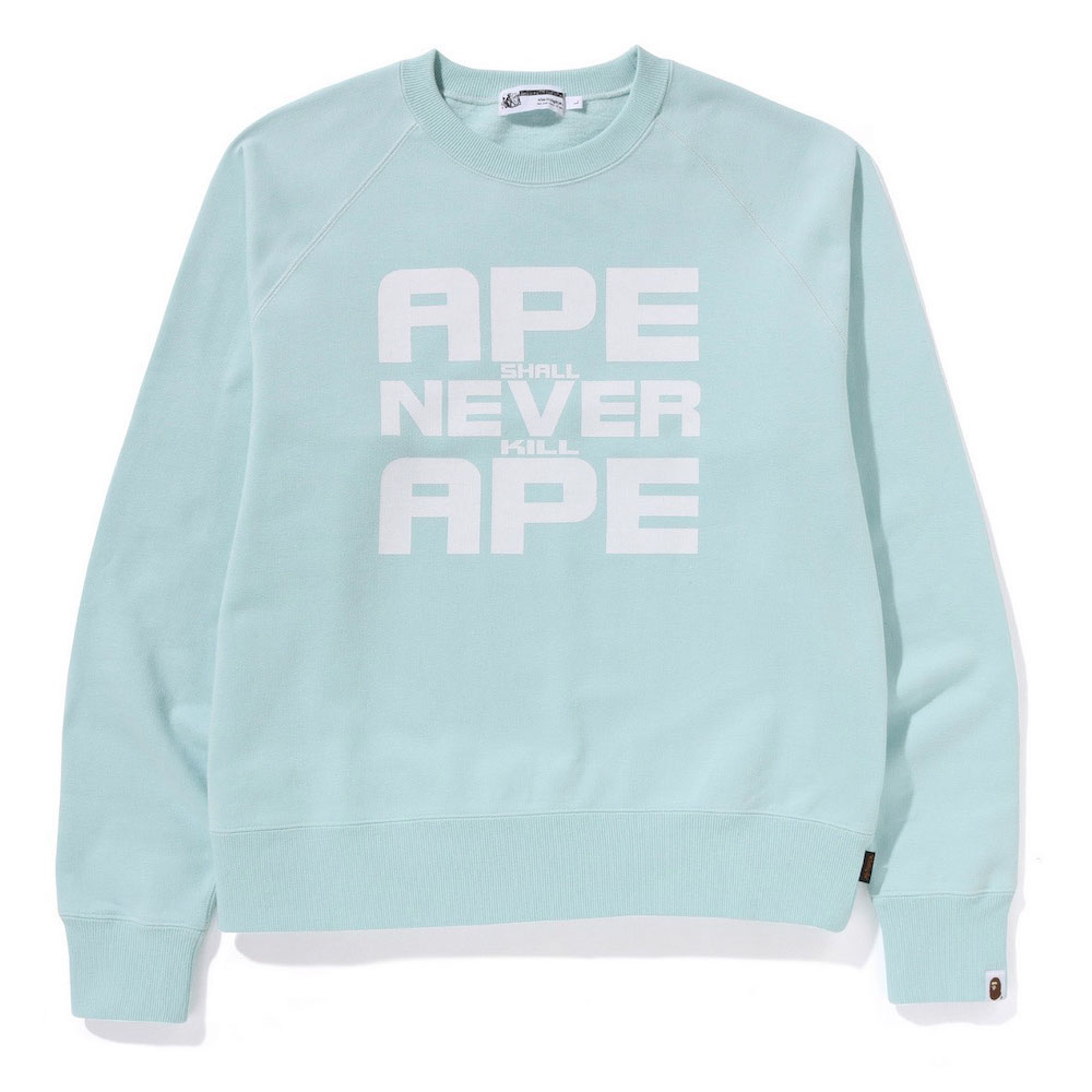 BAPE メンズ プルオーバー スウェットシャツ スポーツとレジャーの文字入り