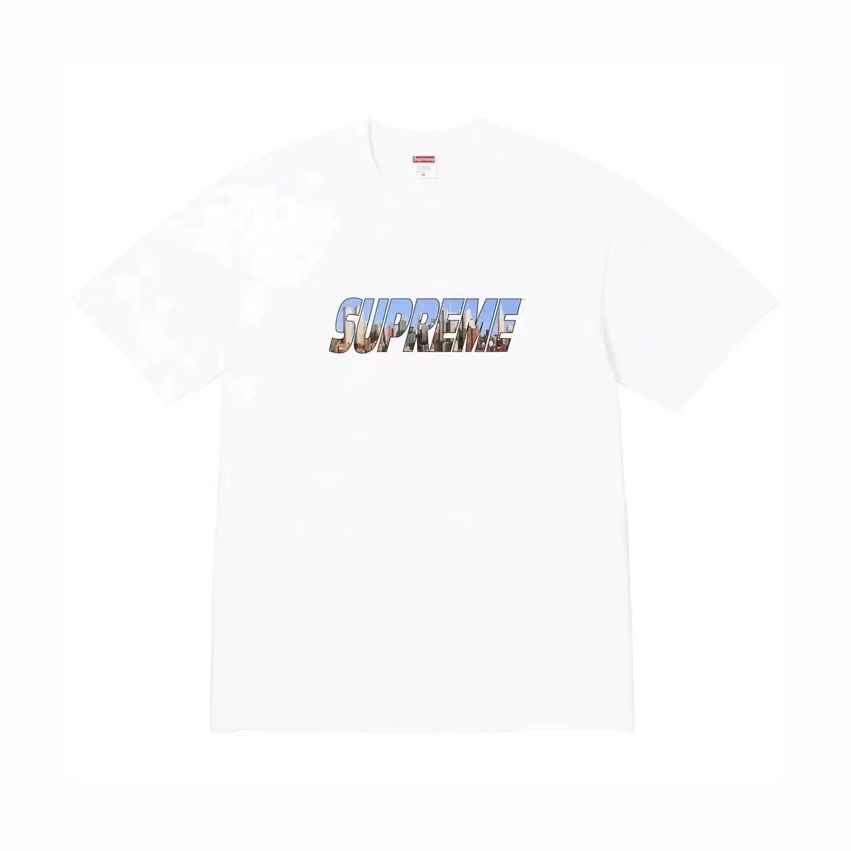 Supreme Week1 GOTHAM Tee ゴッサムシティ レターロゴ 半袖Tシャツ カップル 男女