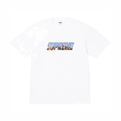 Supreme Week1 GOTHAM Tee ゴッサムシティ レターロゴ 半袖Tシャツ カップル 男女