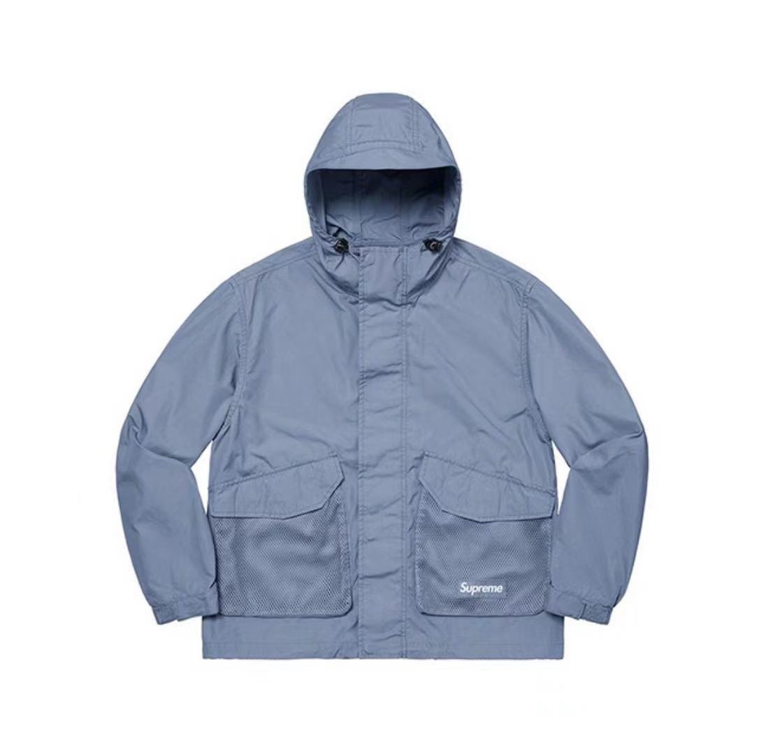 SUPREME メッシュ ポケット カーゴ ウォータープルーフ フェイク ウィンド ジャケット